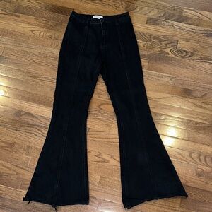 VERVET BY FLYING MONKEY Black Flare Jeans